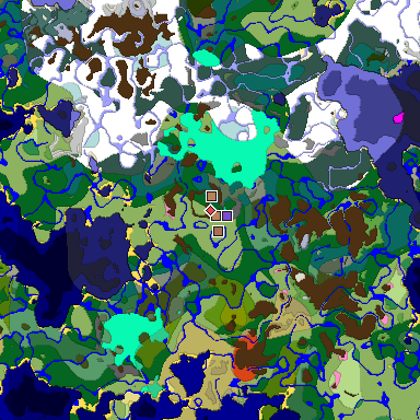 Map of Minecraft seed -5538666955331584217 around spawn