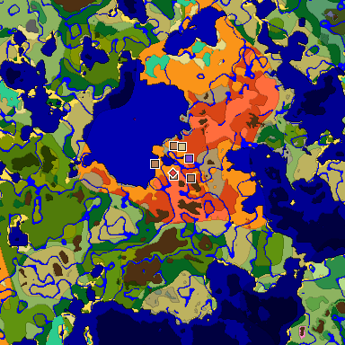 Map of Minecraft seed -5173852580549100336 around spawn