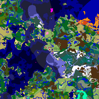 Map of Minecraft seed -7504428601182537788 around spawn