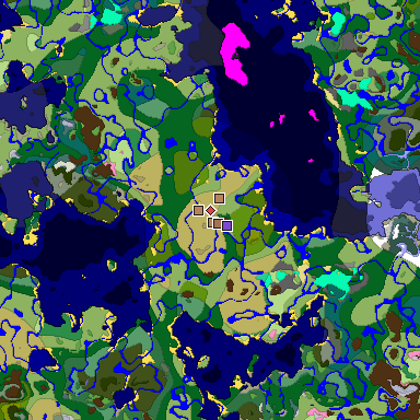 Map of Minecraft seed -1962310535783054673 around spawn