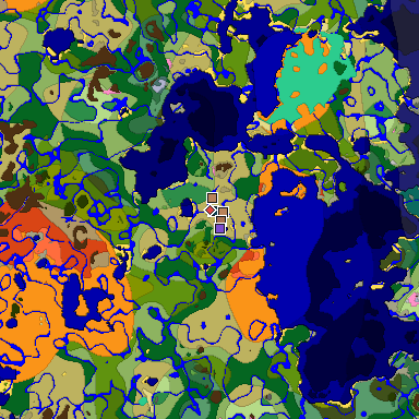 Map of Minecraft seed -4481760833983855059 around spawn