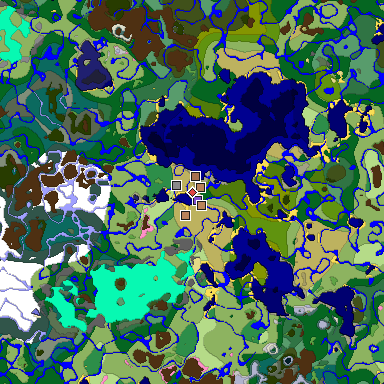 Map of Minecraft seed 1804336899155504744 around spawn