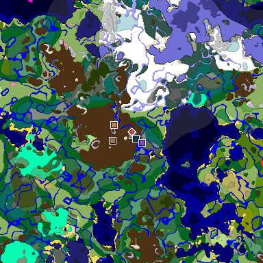 Map of Minecraft seed -9178603731334117023 around spawn