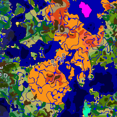 Map of Minecraft seed 944615420697761532 around spawn