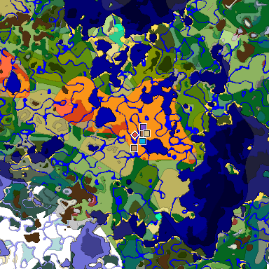 Predicted biome map of Java 26.3 seed 5622303505726129716 around estimated spawn